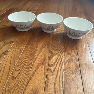 Rae Dunn White Cereal Bowls Set